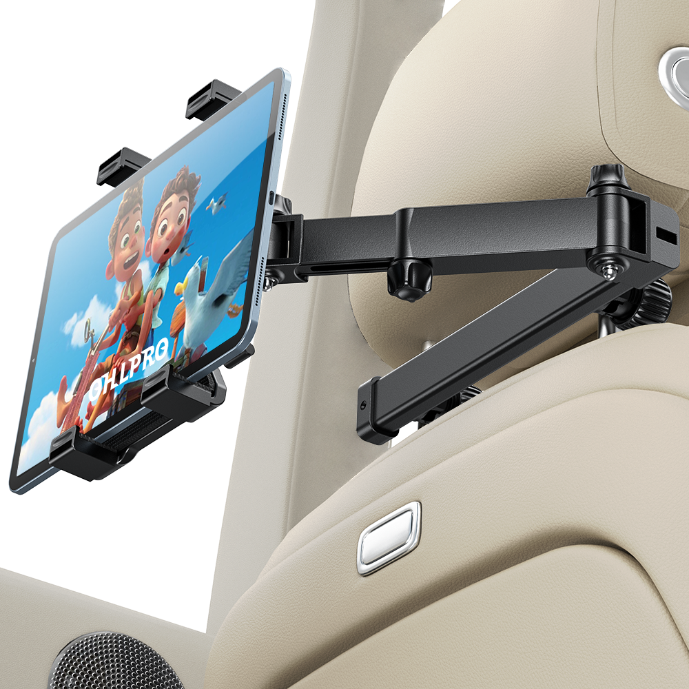 Support de tablette rotatif à 360° pour appui-tête de voiture