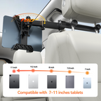 Support de tablette rotatif à 360° pour appui-tête de voiture