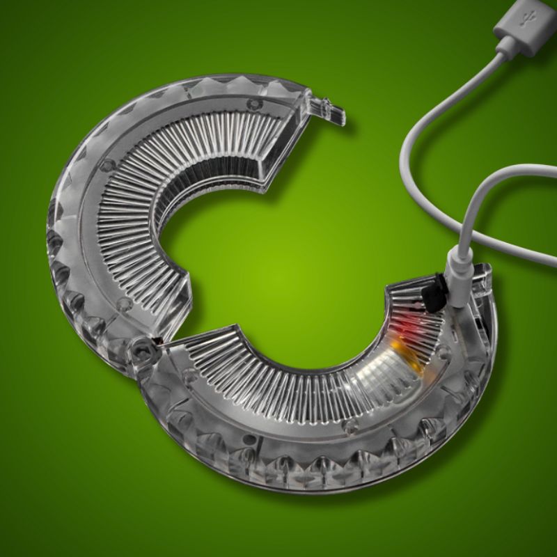 Éclairage LED de roue de vélo rechargeable par USB avec capteur de mouvement