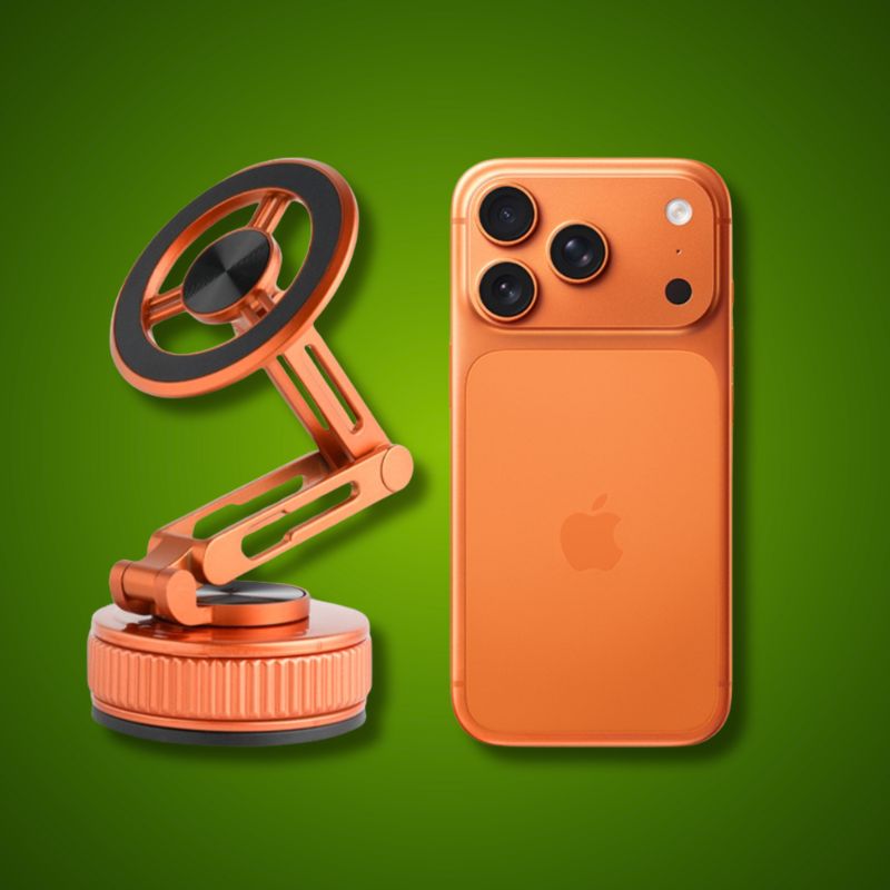 Support de téléphone magnétique avec ventouse en nano-gel