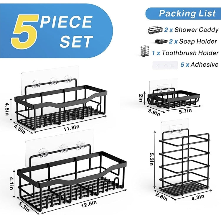 5-piece wall organizer set