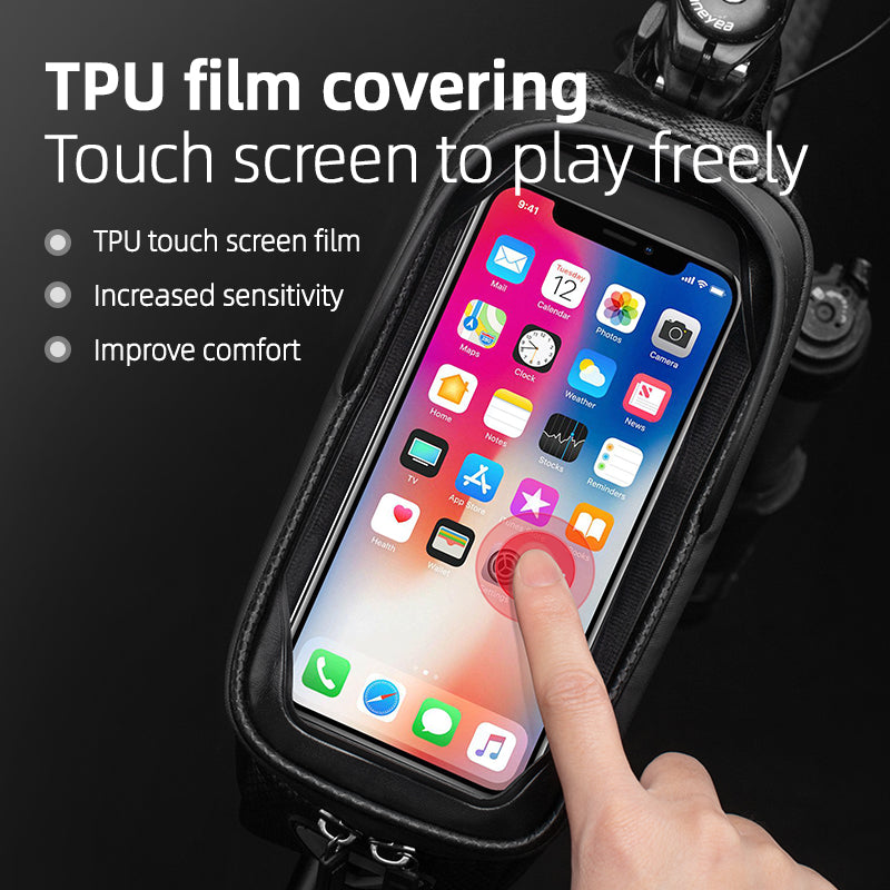 Sacoche de vélo avec support pour téléphone