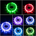 Éclairage LED de roue de vélo rechargeable par USB avec capteur de mouvement