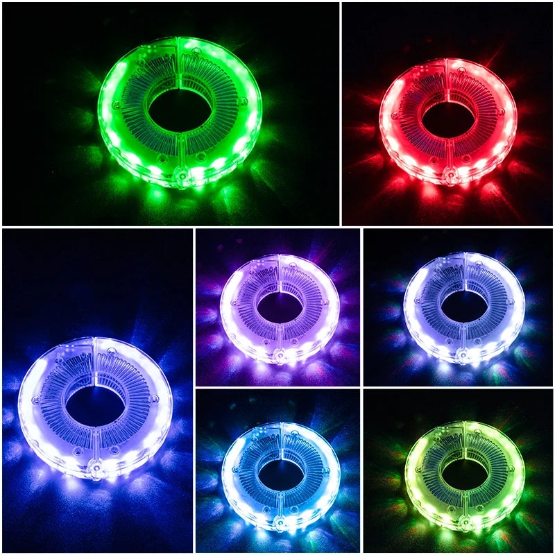 Éclairage LED de roue de vélo rechargeable par USB avec capteur de mouvement