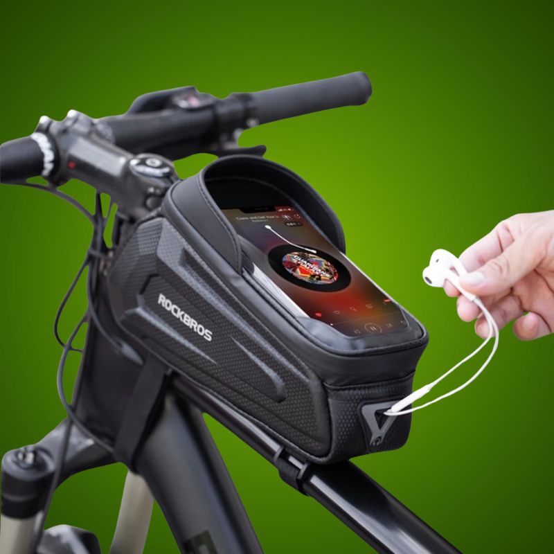 Sacoche de vélo avec support pour téléphone