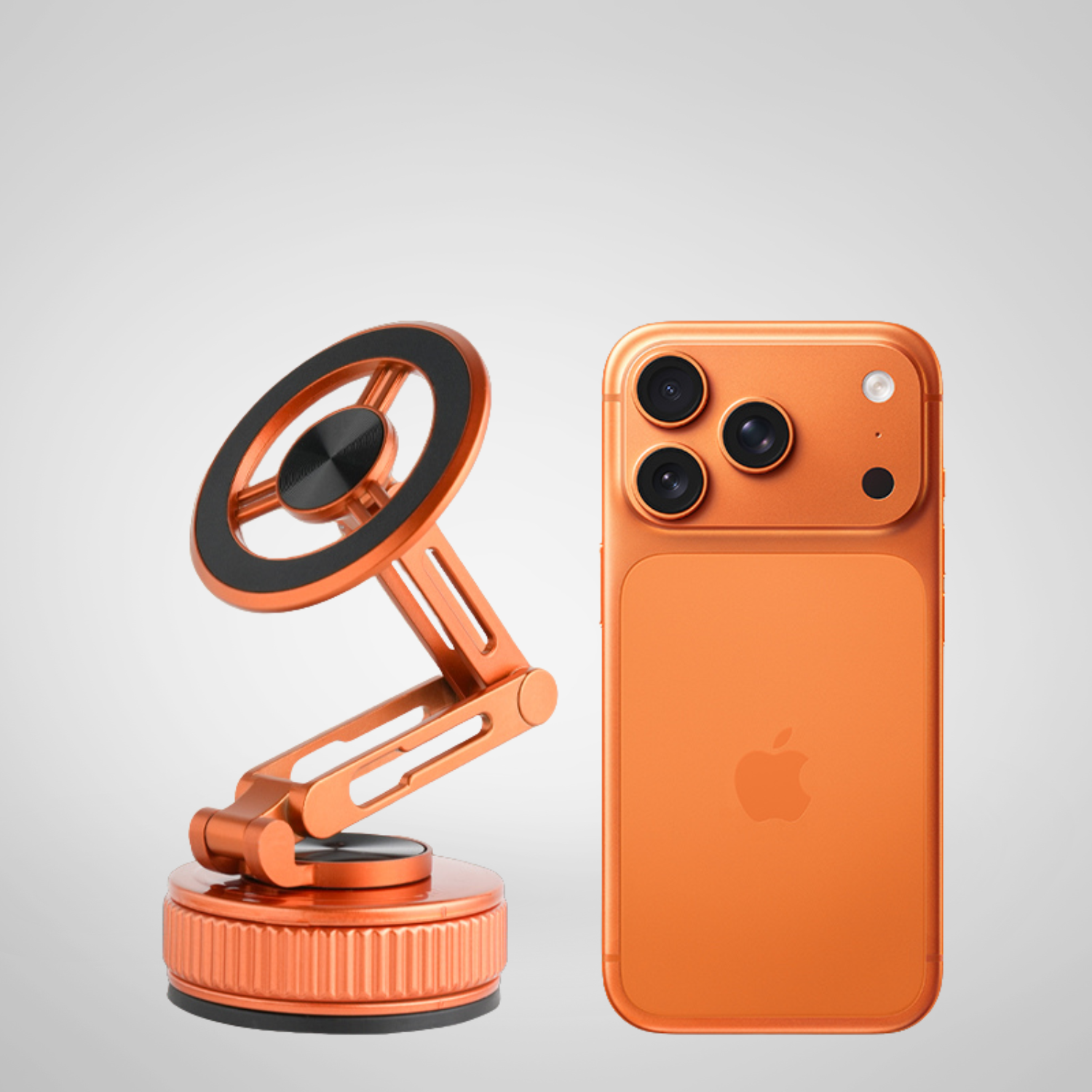 Support de téléphone magnétique avec ventouse en nano-gel